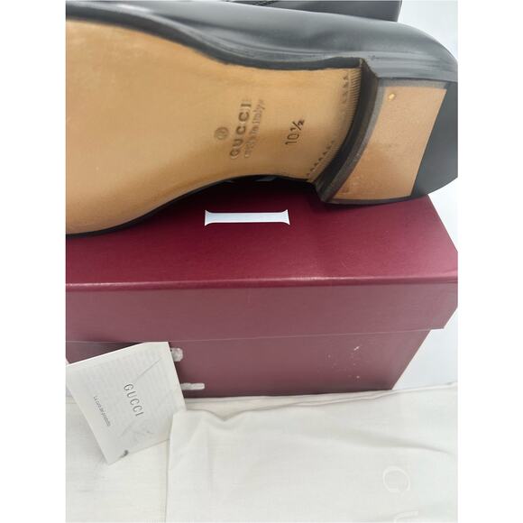 Men\'s Gucci horse bit leather loafer size 10.5 made in Italy main image 9